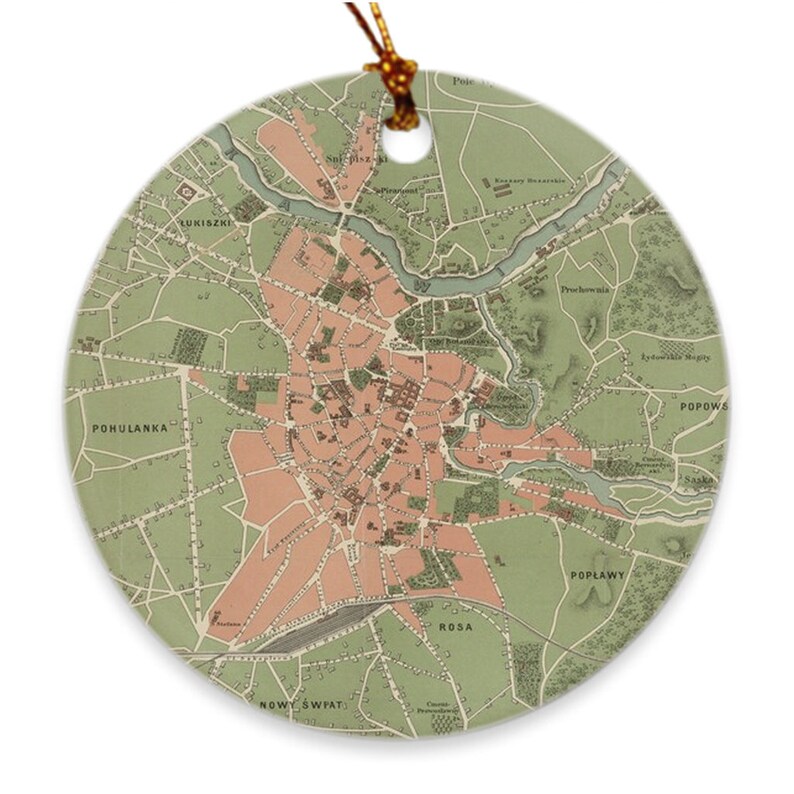 Alte Vilnius Litauen Karte 1890 Vintage Vilna Stadt ...