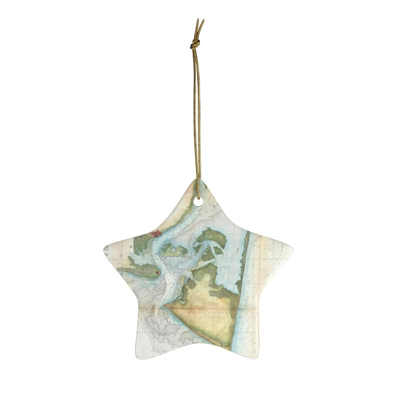 Old Cape Fear NC Map 1857 Coastal North Carolina Vintage Atlas and