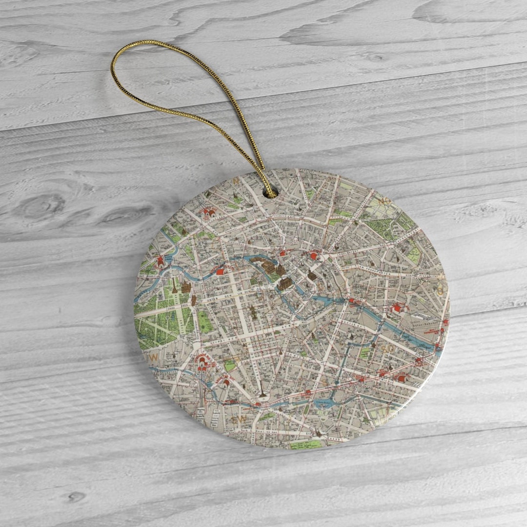 Vintage Berlin Germany Map (1905) City and Street Atlas Ornaments - Etsy