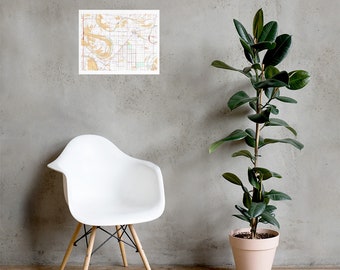 Mossy Lake & Morgan City MS Map (2018) Poster