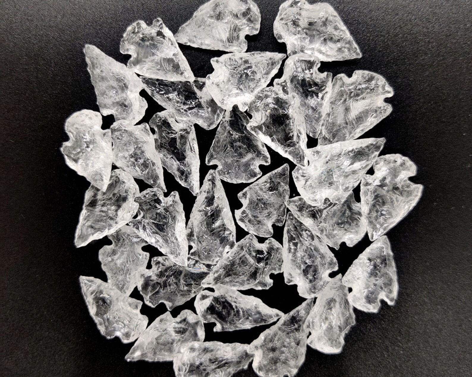 Crystal Quartz Arrowhead Stone Display Piece or Etsy