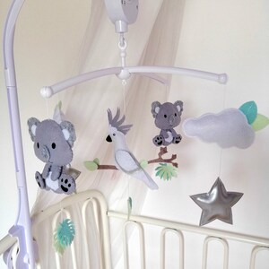 Mobile Musical Theme Sea Jellyfish Shell White Fish Beige Etsy