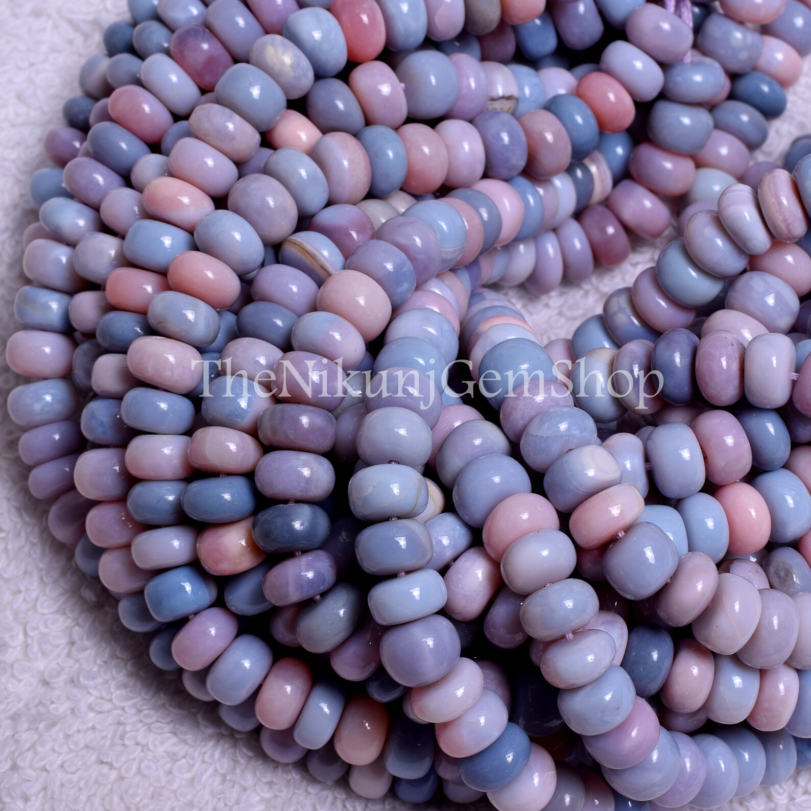 Lavender Opal Shaded Gemstone Beads 7mm Light Lavender Opal Etsy