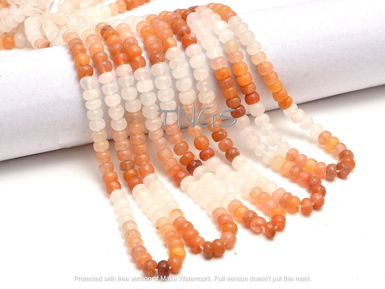 Handmade Beads 16Inch Strand Bio Quartz Smooth Rondelle 7mm Gemstone Beads Jewelry Making Bio Quartz Gemstone Beads Gift For Her