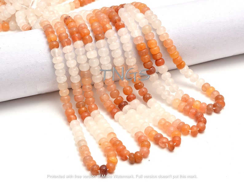 Handmade Beads 16Inch Strand Bio Quartz Smooth Rondelle 7mm Gemstone Beads Jewelry Making Bio Quartz Gemstone Beads Gift For Her