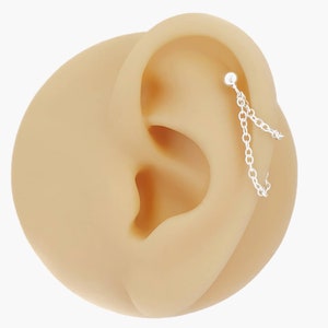 Sterling Silver cartilage helix Piercing earring