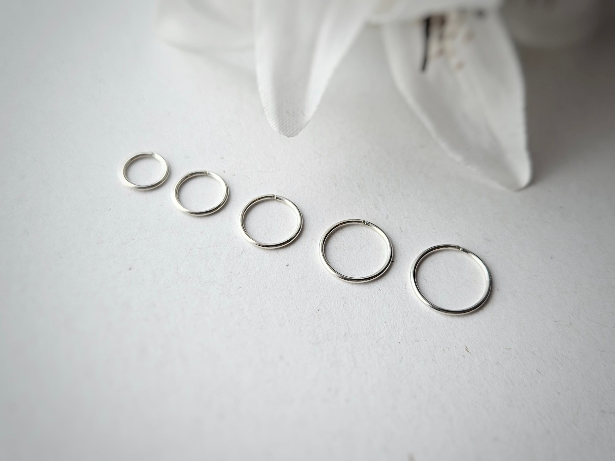 アクセサリー vintage hoop design pierce silver 925 20g Sterling Silver 925 Helix Cartilage Seamless Hoop Earring. 6mm