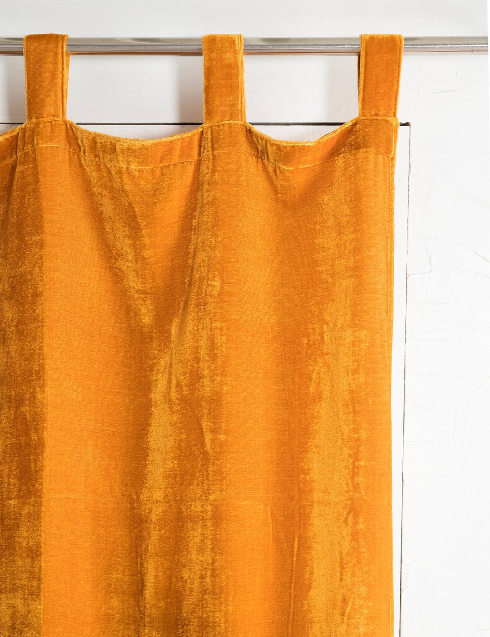 Luxury Velvet Curtain Mustard Gold Velvet Curtain Bohemian Etsy