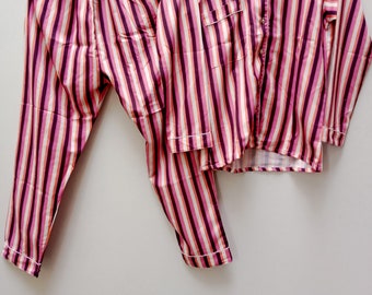 Striped Cotton Pajama Set | Bridesmaid Proposal Gift