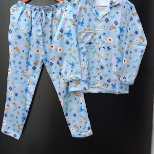 Handmade soft Cotton Bridesmaid Pajamas set | Set of Bridesmaid Pajamas | Bridal Party Pjs | Proposal Gift | Cotton Short Set | Wedding Gift