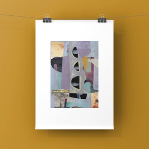 Dipinto astratto originale, piccola arte astratta, pittura a tecnica mista, arte murale 10x12, arte su carta, arte economica per interni, arte moderna