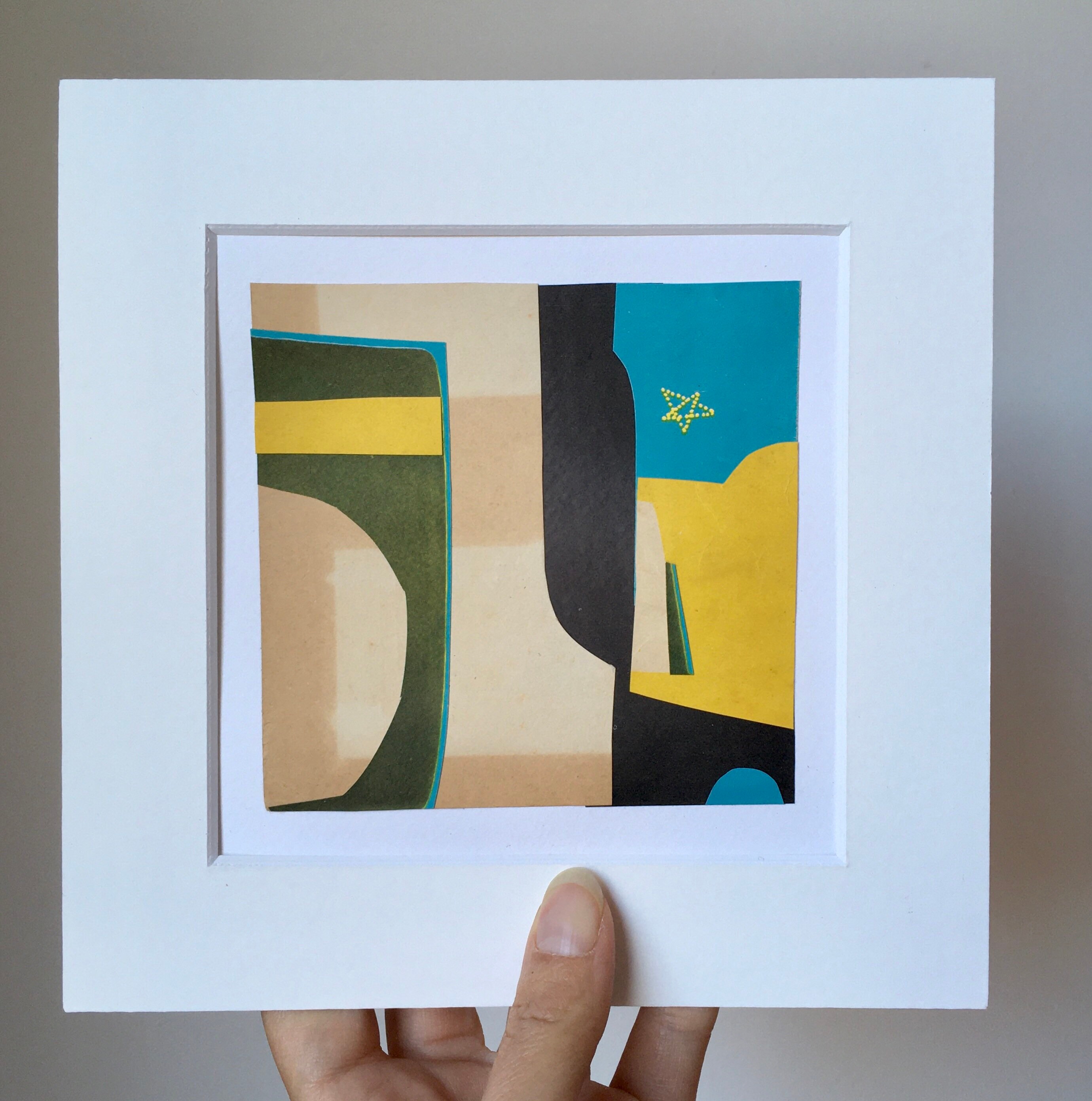 Retro Style Collage Handmade Collage Art With Vintage Paper Etsy