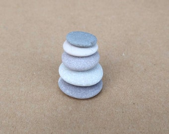 Miniatuur Pebble Cairn, Tiny Stacking Stones, Mini Cairn Stack, Balancing Stones, Mood Stones, Mindfulness Gift, Sustainable Home Decor