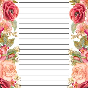 Rose Paper Printables Bundle With Bonus - Etsy