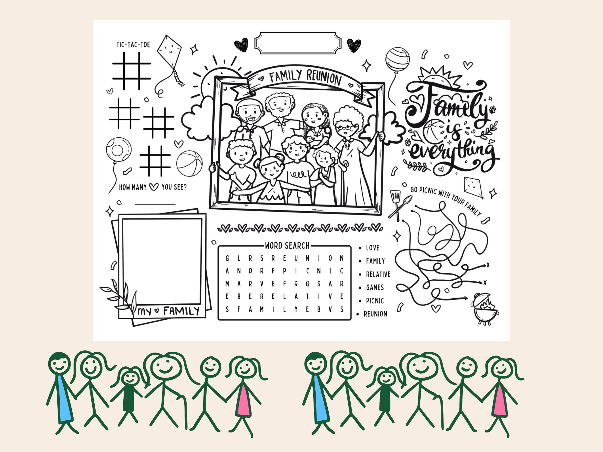 The Wedding Day Coloring and Activity Book for Kids: Wedding Kid  Entertainment Flower, Mazes, Word Search, Tic Tac Toe, Sudoku, Spot The  Difference and More