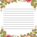 Lined Paper Printable Roses Digital Download/instant - Etsy