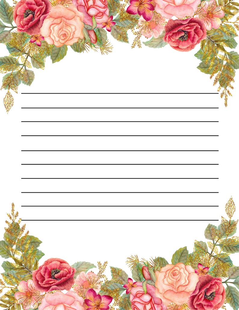 Rose Paper Printables Bundle With Bonus - Etsy