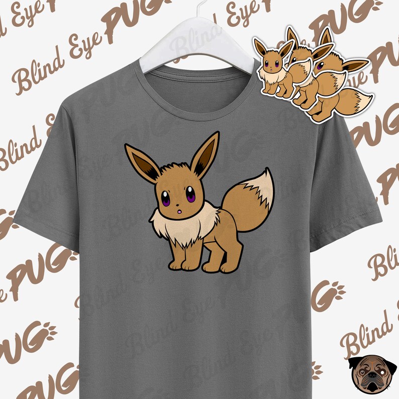 Download Eevee SVG Layer Pokemon Smash brother Eevee Pikachu | Etsy