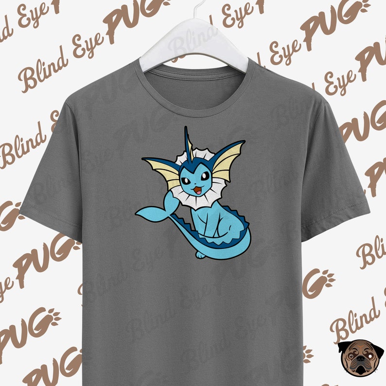 Download Vaporeon SVG Layers Pokemon Smash brother Eevee Pikachu | Etsy