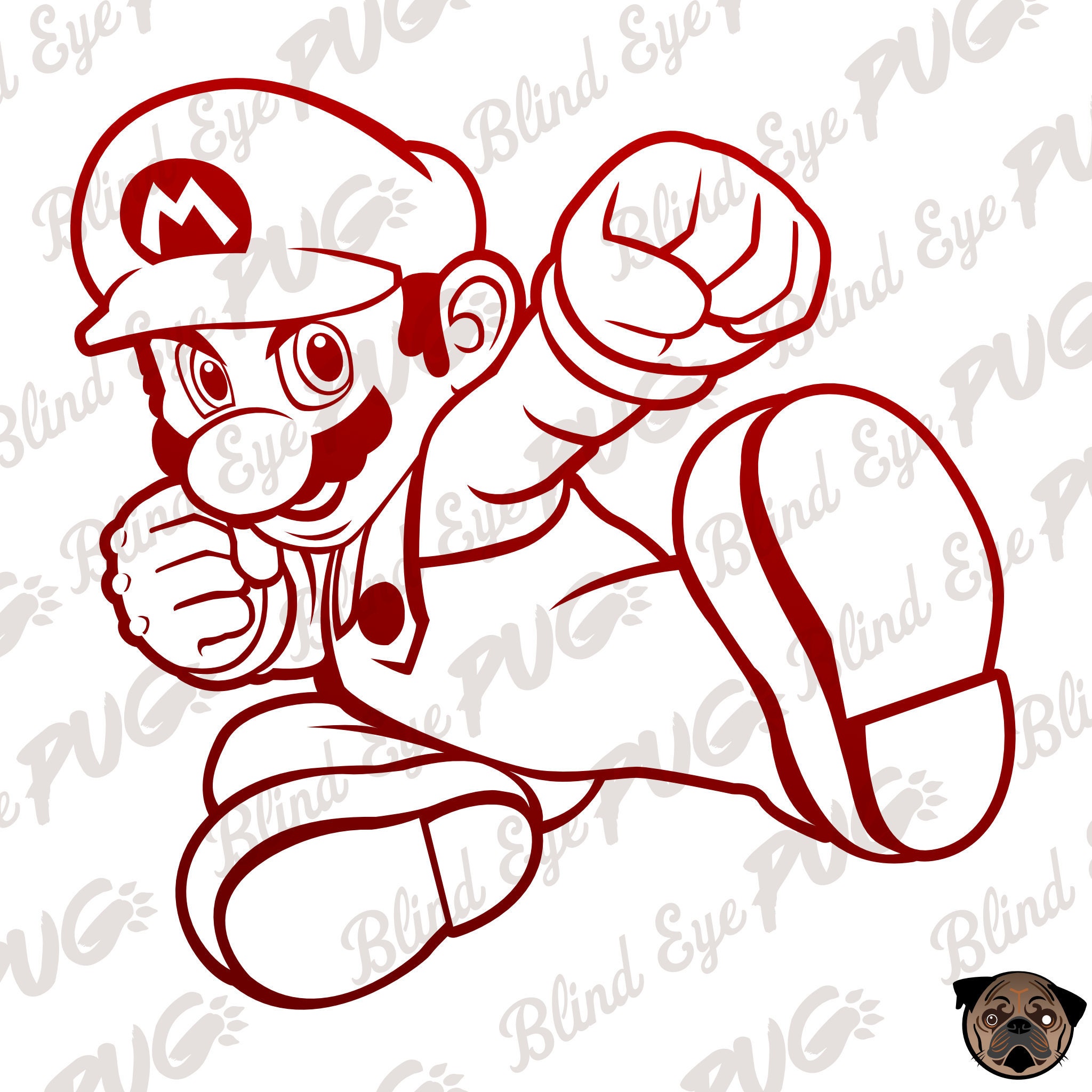 Mario Bros Svg Cut Files Layered SVG Cut File High Quality Free 