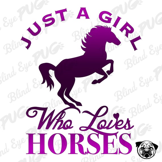 Horse Love Svg Flattened Girl Birthday Party Hoody Etsy