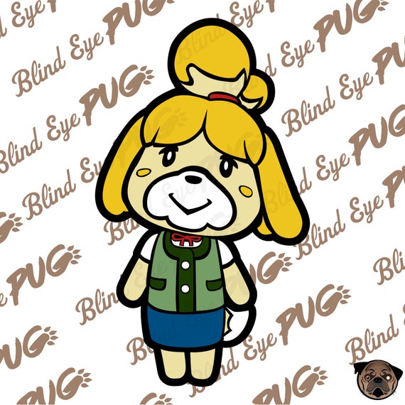 Download Isabelle Layers Svg Nintendo Animal Crossing New Leaf City Etsy