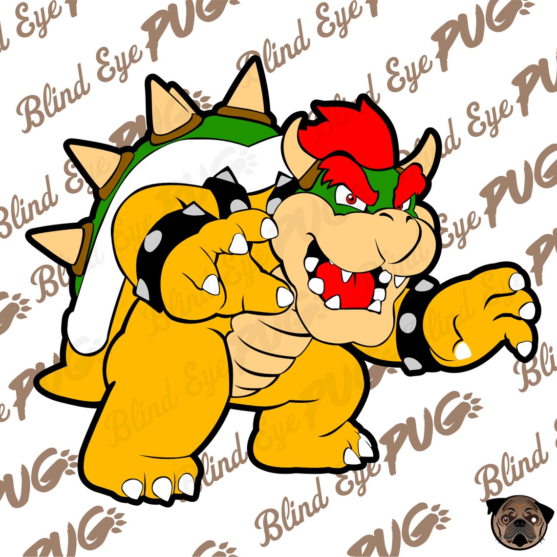 Bowser SVG Layers Mario brothers Mario kart Nintendo Mario | Etsy