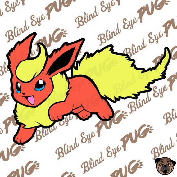 Eevee SVG Layer Pokemon Smash Brother Eevee Pikachu Ashecatch Them