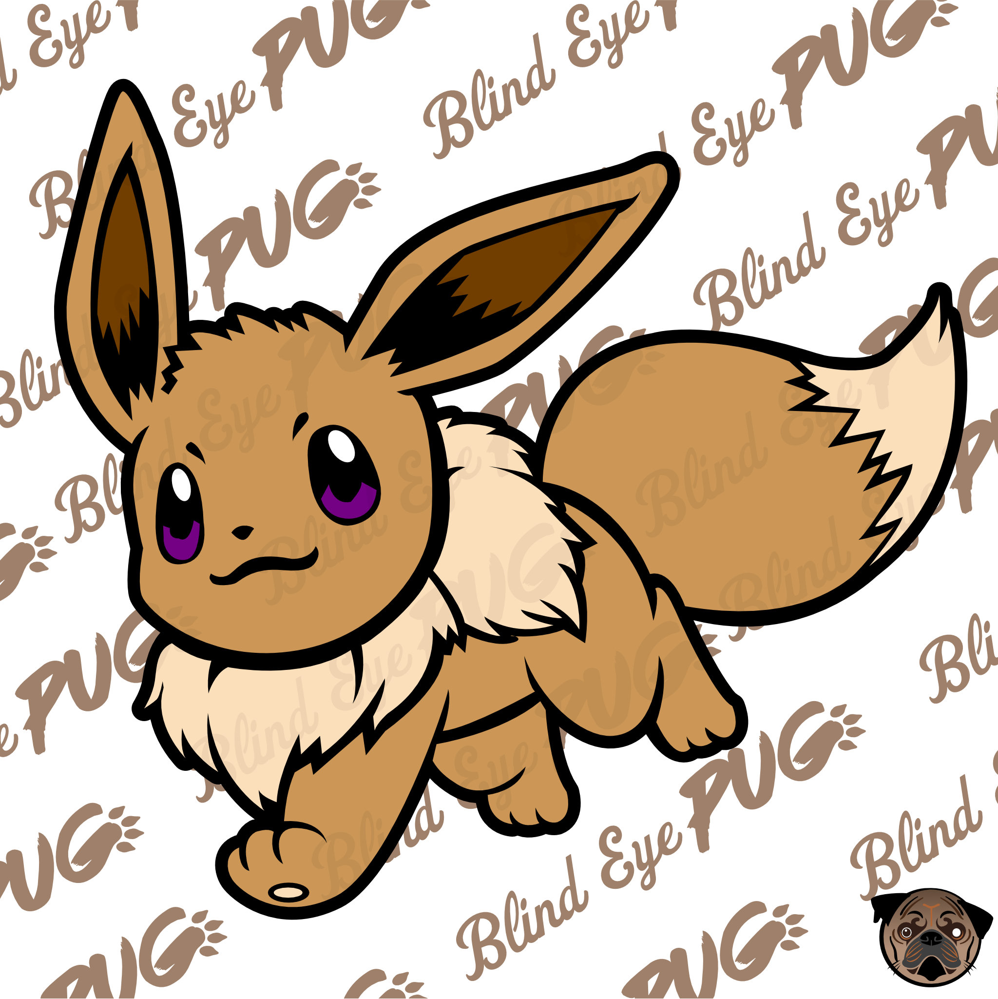 Eevee SVG Layer Pokemon Smash Brother Eevee Pikachu Ashecatch Them  Allpokémon Themed Party Car Decalstickerswordsheild 