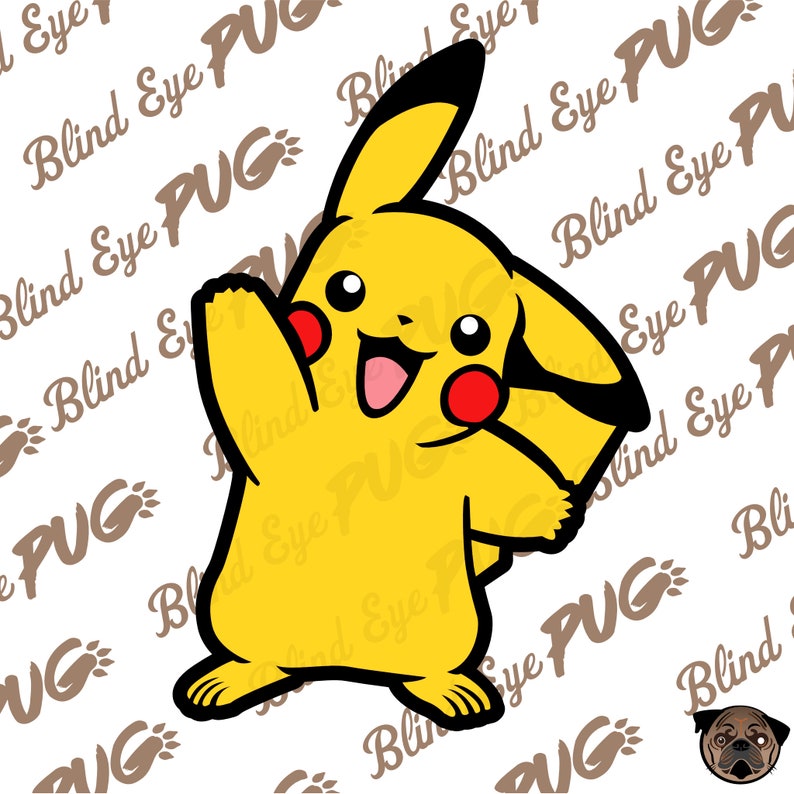 Download Pikachu SVG Layer Pokemon Smash brother Eevee Pikachu | Etsy