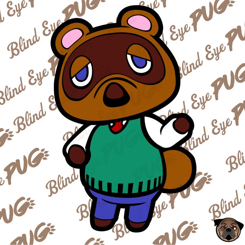 Download Tom Nook Layers SVG Nintendo Animal Crossing New leaf City | Etsy