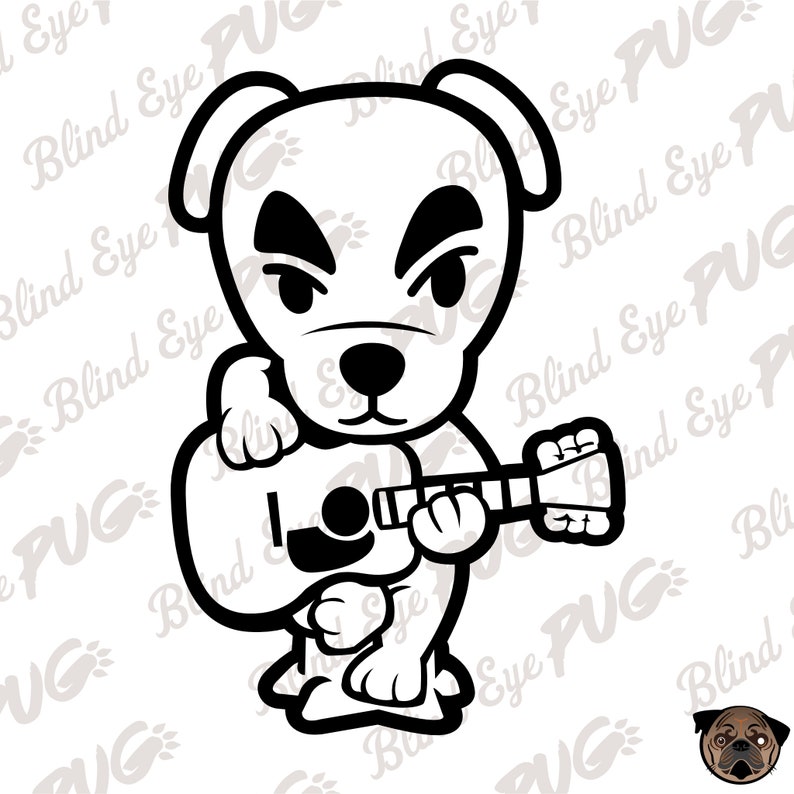 Download KK Slider Flat SVG Nintendo Animal Crossing New leaf City | Etsy