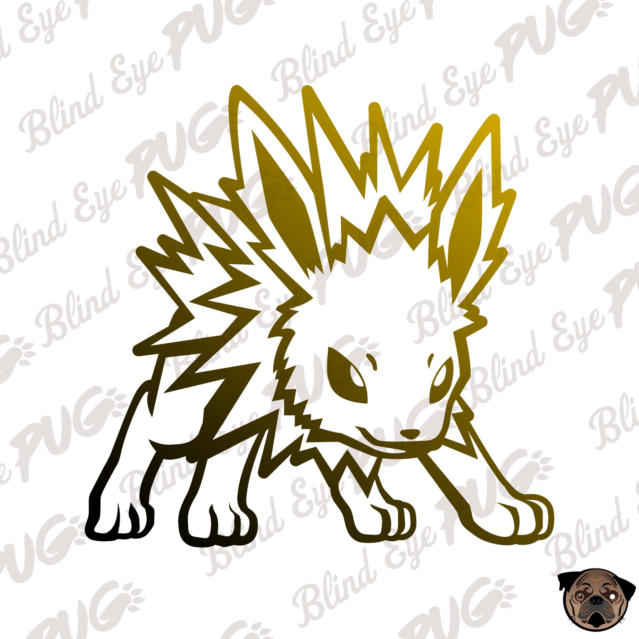 Pikachu SVG Flat Pokemon Smash Brother Eevee Pikachu -  Israel