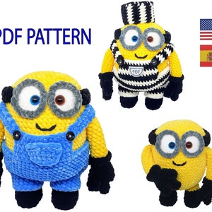 Minion. Crochet doll pattern. Amigurumi doll Pattern. Plush Toy pdf Pattern