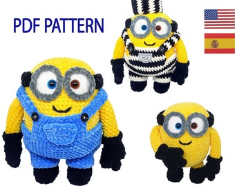 Minion. Crochet doll pattern. Amigurumi doll Pattern. Plush Toy pdf Pattern