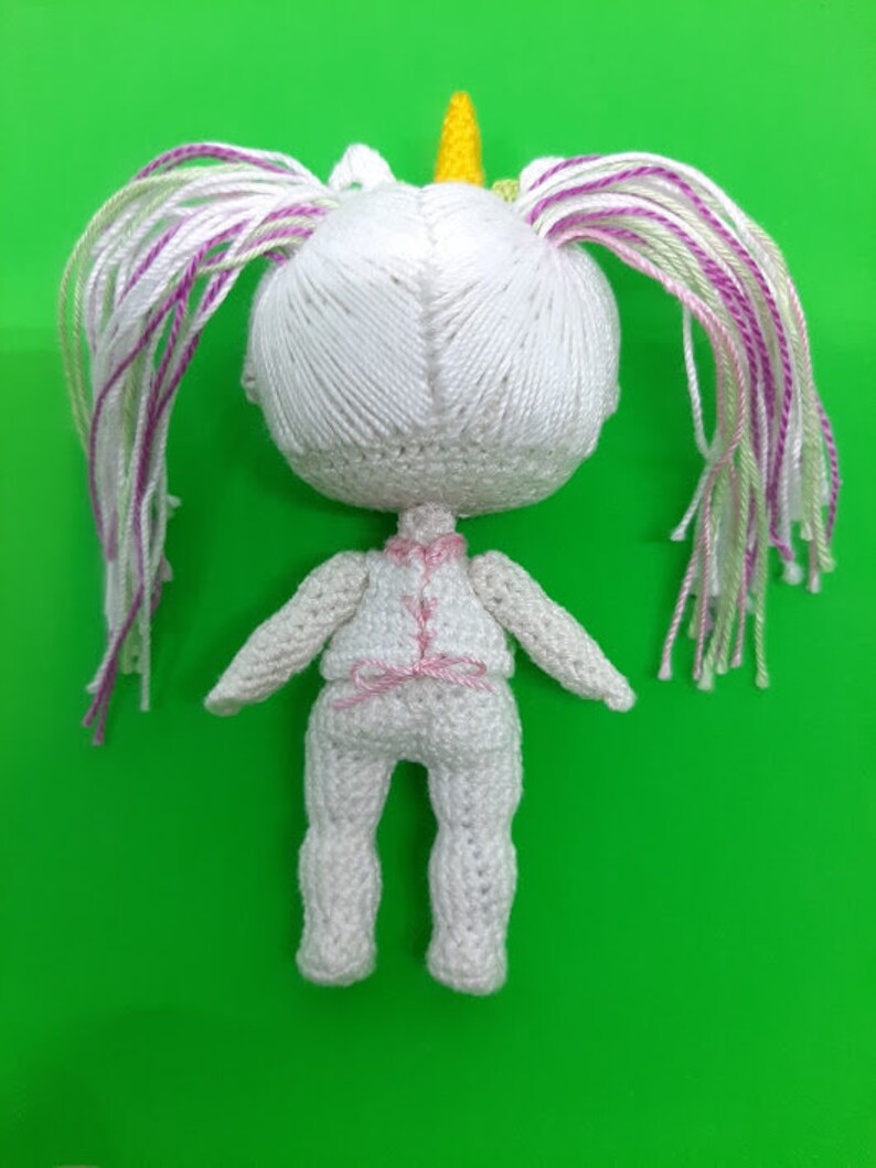 Amigurumi doll pdf pattern CROCHET Doll Unicorn Pattern