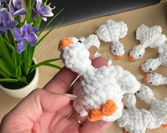 Crochet Mini Goose Pattern PDF - Plush Amigurumi for Beginners