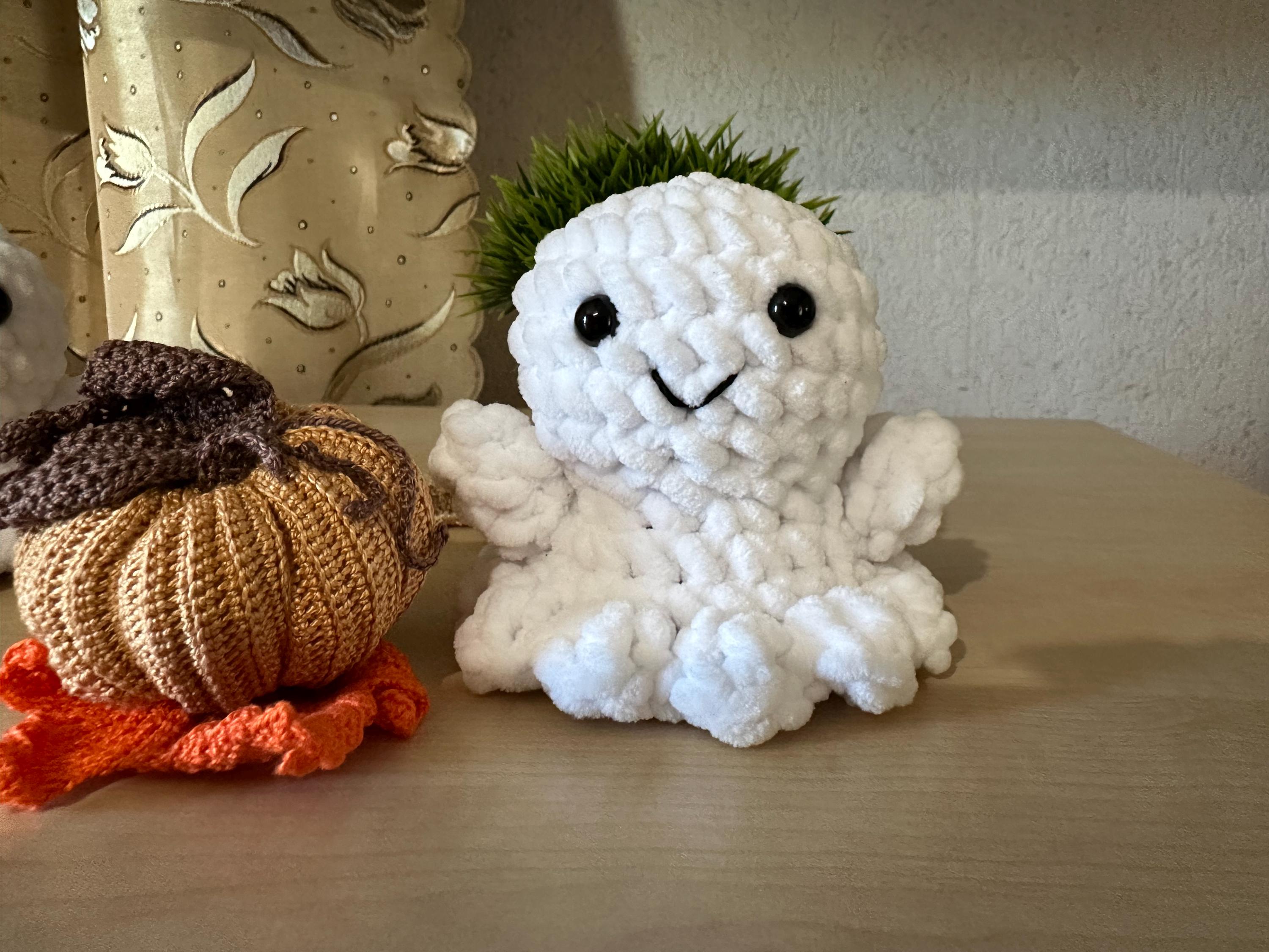 Crochet Plush Ghost PDF Pattern – Amigurumi Halloween Toy (beginner) - Etsy