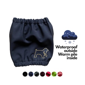 Winter Waterproof Dog Snood - Protects your dog long ears from rain, snow and dirt preventing otitis and other ear infections