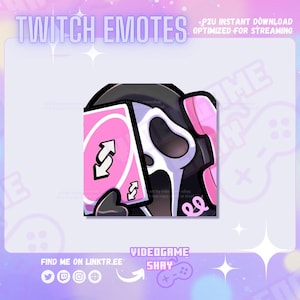 Ghost Face NO U Halloween Spooky Twitch Emote