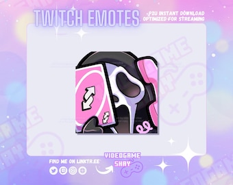 Ghost Face NO U Halloween Spooky Twitch Emote
