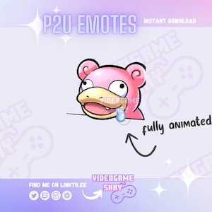 Animated Slowpoke Emote: Twitch/Discord Head Bang (Digital Download)