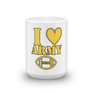 Mug I Love Army Football