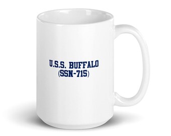 Rearguard Designs U.S.S. Buffalo (SSN-715) White 15 Ounce Mug