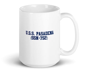 Rearguard Designs U.S.S. Pasadena (SSN-752) White 15 Ounce Mug