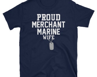 Rearguard Designs Proud Merchant Marine Wife Short-Sleeve T-Shirt