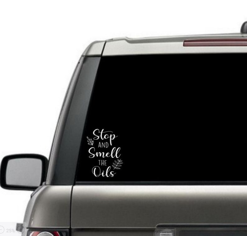 Essential Oil Window Decal Young Living Window Decal Doterra Etsy