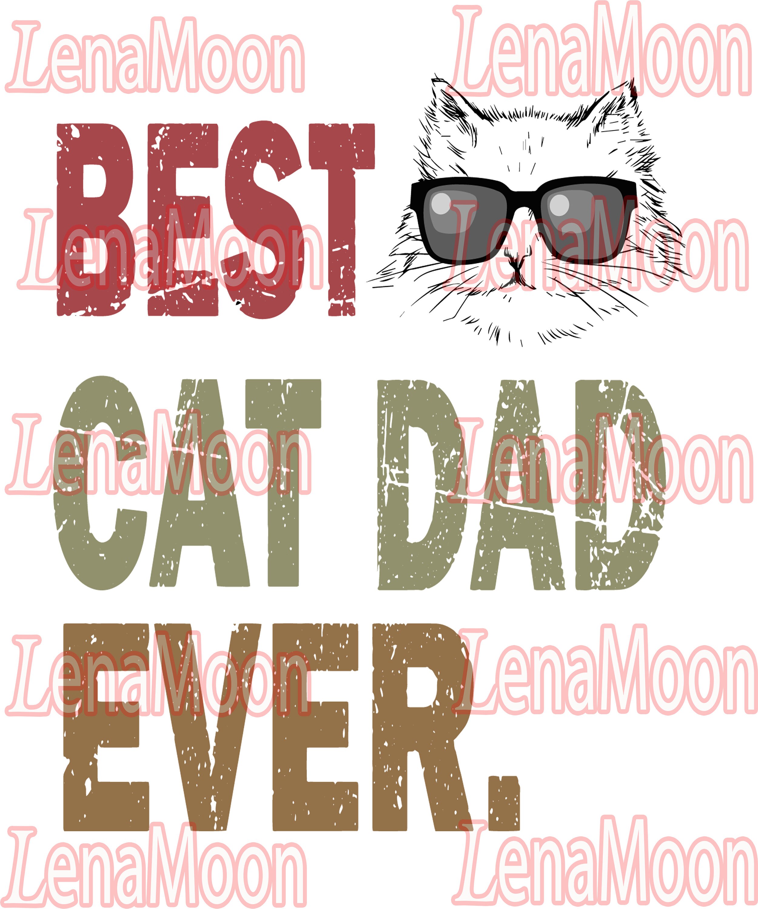 Download Best cat dad ever dad svg father svg cat svg cats lover | Etsy