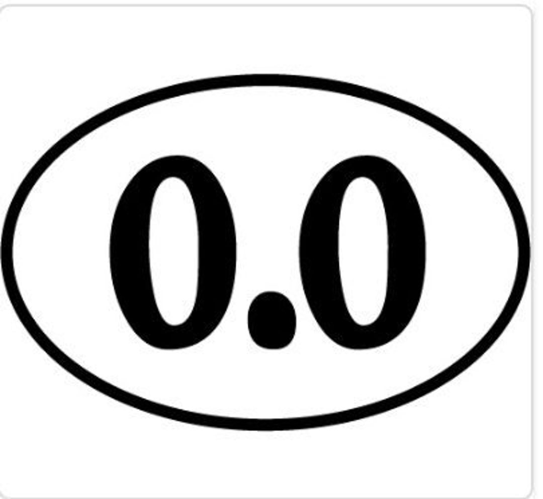 0.0 Decal - Etsy