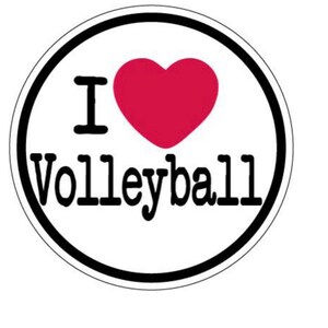 Volleyball decal